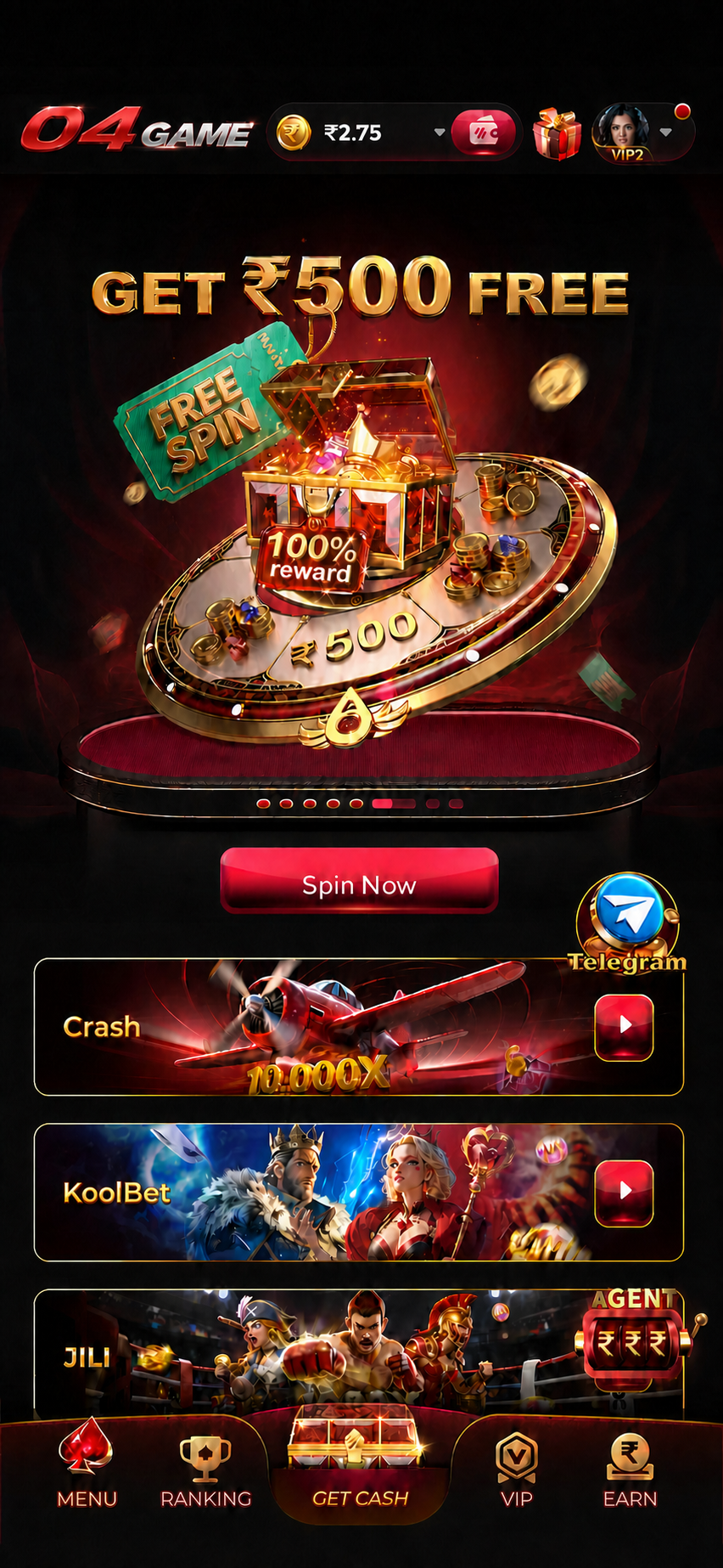 04GAME app on Android